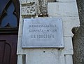 Памятная доска Льву Толстому во дворце Паниной