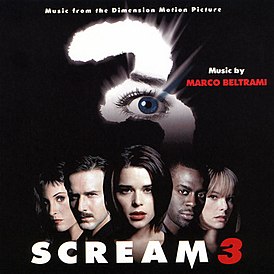 Обложка альбома Марко Белтрами «Scream 3: Music From The Dimension Motion Picture» (2000)