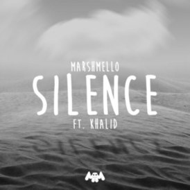 Обложка сингла Marshmello при участии Халида «Silence» ()