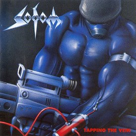 Обложка альбома Sodom «Tapping the Vein» (1992)