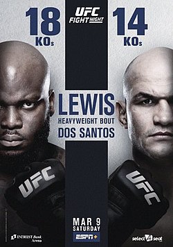 Постер UFC Fight Night: Льюис - Дус Сантус
