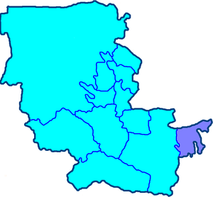Янгиабадский район на карте