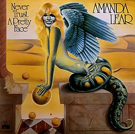 Обложка альбома Аманды Лир «Never Trust a Pretty Face» (1979)