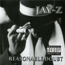 Обложка альбома Jay-Z «Reasonable Doubt» (1996)