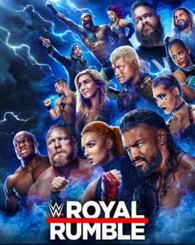 Постер с изображение различных рестлеров WWE