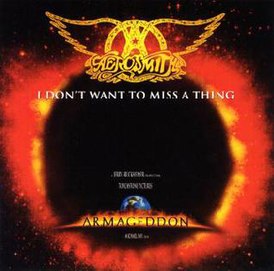 Обложка сингла Aerosmith «I Don’t Want to Miss a Thing» (1998)