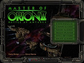 Master of Orion 2 Main menu.JPG