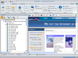 Скриншот программы WebCopier