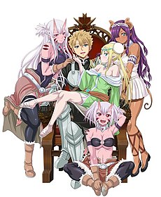 Постер к аниме-сериалу, 2020. Слева направо: Лиза, Питер, Вэган и Пиглитта, сидит Мими