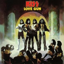 Обложка альбома Kiss «Love Gun» (1977)