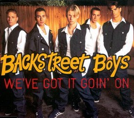 Обложка сингла Backstreet Boys «We've got it goin' on» (1995)