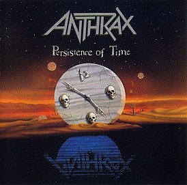 Обложка альбома Anthrax «Persistence of Time» (1990)