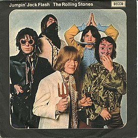 Обложка сингла The Rolling Stones «Jumpin’ Jack Flash» (1968)
