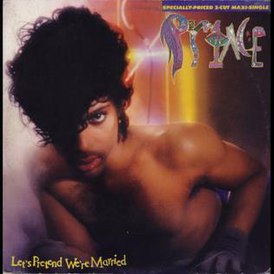 Обложка сингла Принса «Let’s Pretend We’re Married» (1983)