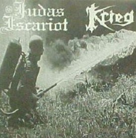 Обложка альбома групп Judas Iscariot и Krieg «To the Coming Age of Intolerance» (2001)