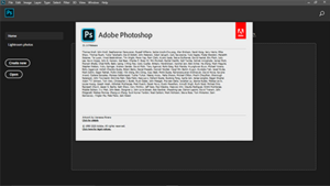 A screenshot of Photoshop with a large block of text