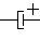 Polarized capacitor symbol 5