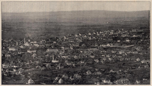 Panorama Banjaluke objavljena u beogradskom listu „Nova Iskra” iz 1899. godine;[646]