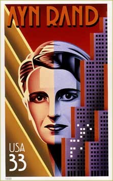 Ayn rand stamp