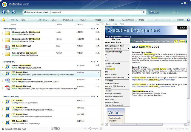 Dosya:Windows Live Arama Merkezi beta screenshot.jpg