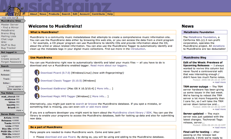 Dosya:MusicBrainz homepage.png