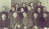 А. Казаков (уртада) белән Сарманда очрашу. 30.09. 1945