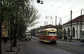 Tatra T2 на вулиці Сагайдачного (1970-ті)