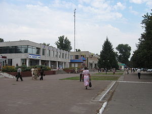 У центрі Драбова, серпень 2009 року.