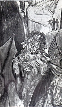 Ілюстрація до «Божественної Комедії» Данте. Буенос-Айрес, «Ель Атенео», 1952