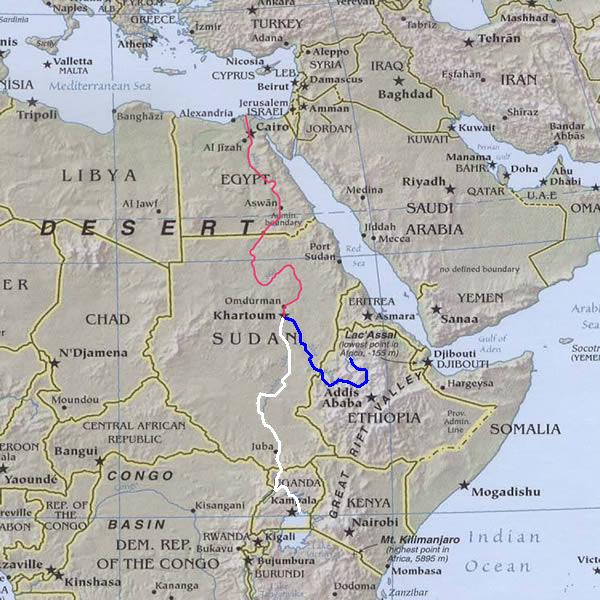 فائل:River Nile route.jpg