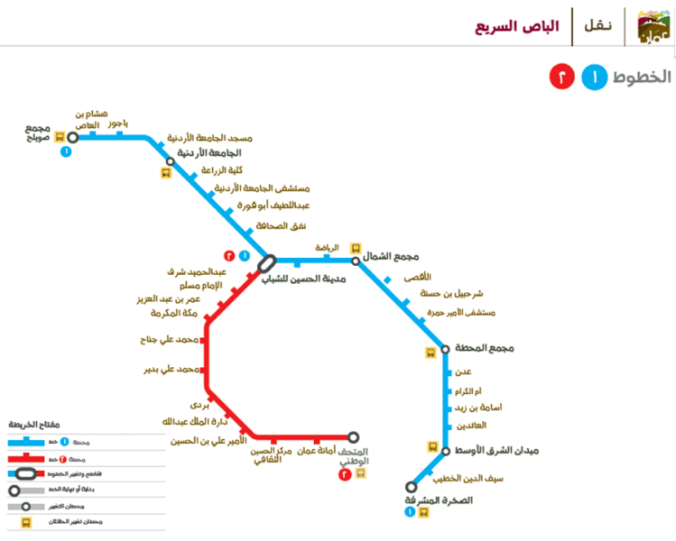 فائل:BRT Amman lines2.gif