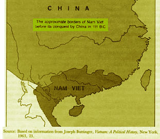 Bản đồ nước Nam Việt của Triệu Đà