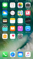 iOS 10 Home screen