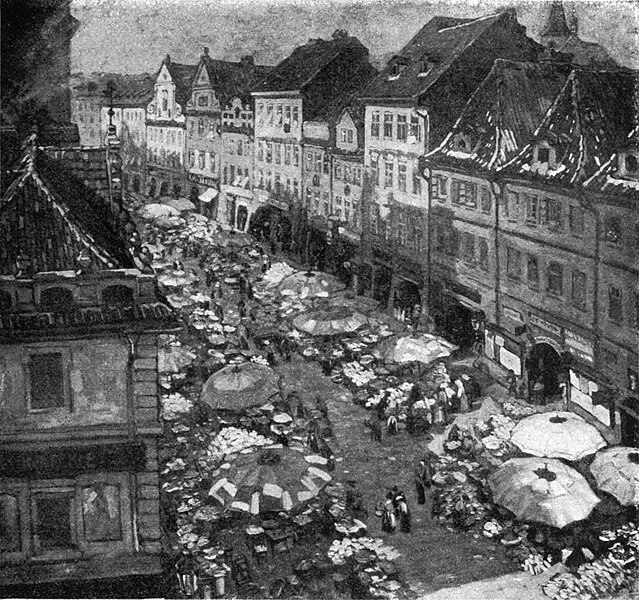 File:Green Market Place of the Old Town in the book Prague (1911).jpg