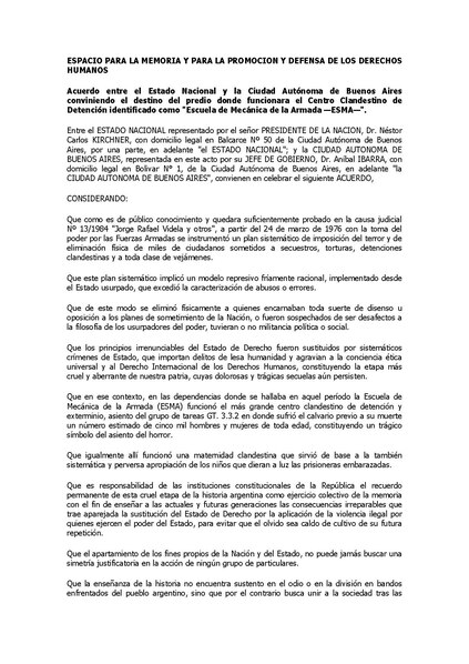 Archivo:Acuerdo de creación del Espacio para la Memoria y para la Promoción y Defensa de los Derechos Humanos 2004.pdf