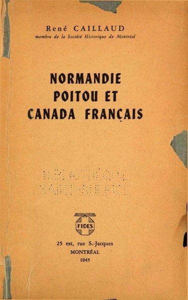 Fichier:Caillaud - Normandie, Poitou et Canada français, 1945.pdf