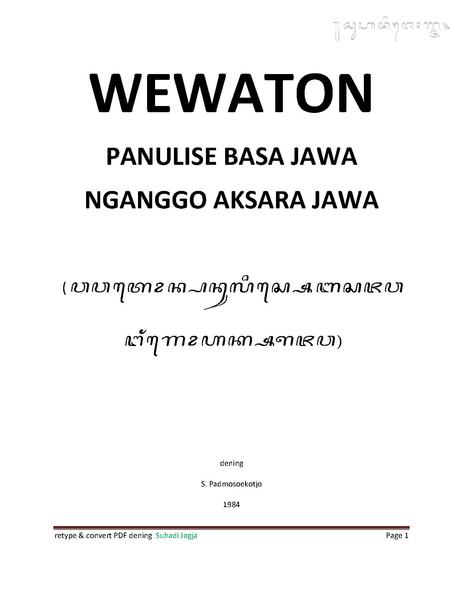 Berkas:Wewaton Panulise Basa Jawa Nganggo Aksara Jawa.pdf