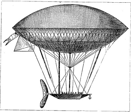 Рис. 38. Управляемый аэростатъ Дюпюи де-Лома 1872 г.