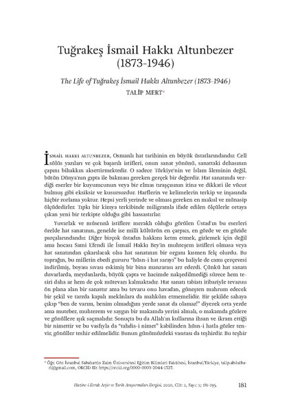 Dosya:Tuğrakeş İsmail Hakkı Altunbezer (1873-1946) .pdf