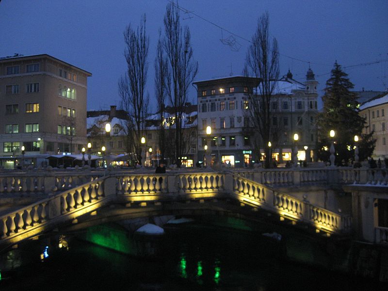 File:Ljubljana, Slovenia - The Triple Bridge.jpg