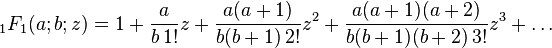 {
}
_1F_1 (;
b;
z) = 1-+ \frac {
}
{
'b\' 