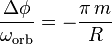 \frac {
\Delta \fi}
{
\omega_ {
\rm globo}
}
= \frac {
\pi '\' 