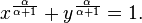 ks^\frac {
\alpha}
{
\alfa+1}
+i^\frac {
\alpha}
{
\alfa+1}
= 1.