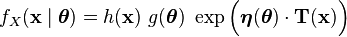 f_X (\matbf {
x}
\mid\boldsimbol \theta) = h (\matbf {
x}
)
'\' 