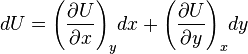 Du = \left (\frac {
\partial U}
{
\partial x}
\right) '_y\' 