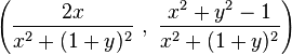 \left (\frac {
2x}
{
ks^2+ (1+y)^ 2}
'\' 