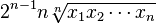 2^ {
n}
n \sqrt [n] {
ks_1-ks_2 \cdots ks_n}