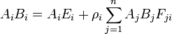 A_i B_i = A_i E_i-+ \rho_i \sum_ {
j 1}
^ n A_j B_j F_ {
jus}