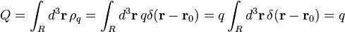 Q \int_R d^3 \matbf {
r}
'\' 