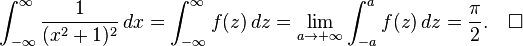 \int_ {
\infty}
^\infty {
1 \over (ks^2+1)^ 2}
'\' 